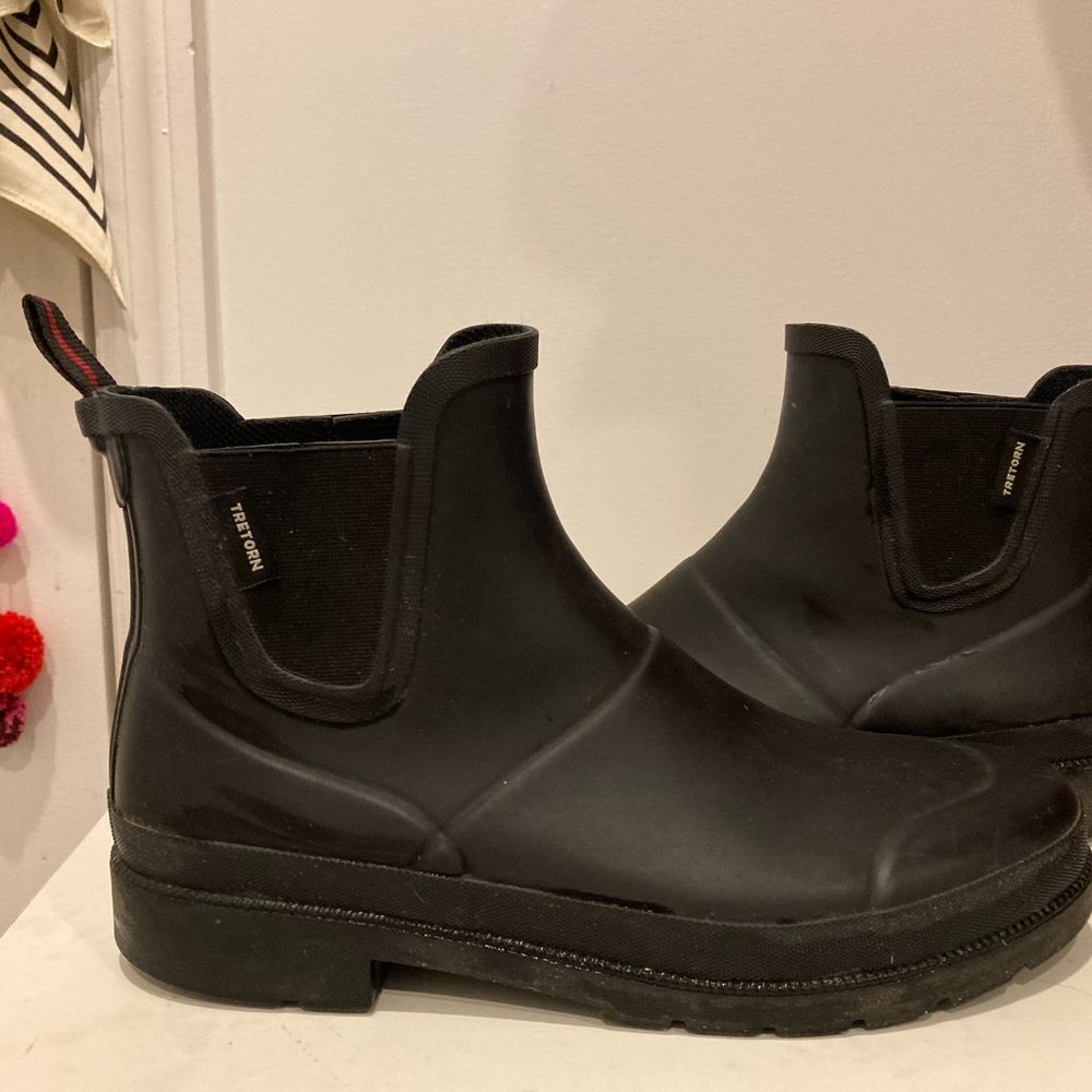 Tretorn - Black Chelsea Rain Boot - 9